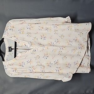 JONES & CO Jones New York Pink Floral Blouse